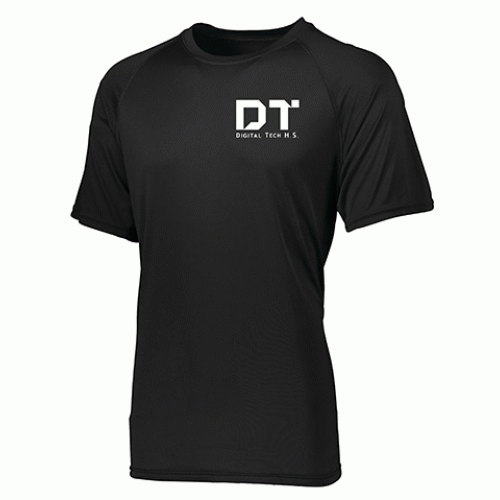 DIGITAL TECH H.S. Black Wicking Shirt With Screened Left Chest Logo ...