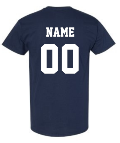 WAGNER SOCCER NAVY BLUE T-SHIRT WITH TEAM LOGO, OPTIONAL NAME & NUMBER ...
