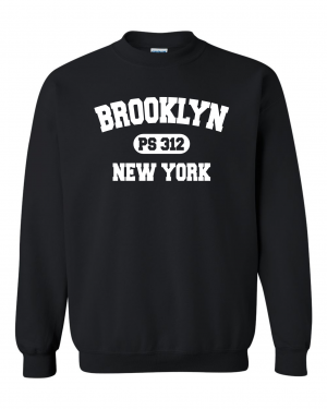 PS 312 **Brooklyn Logo** 18000 Black Crewneck