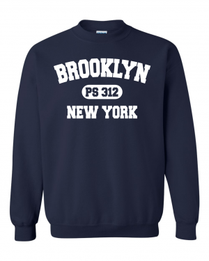 PS 312 **Brooklyn Logo** 18000 Navy Crewneck