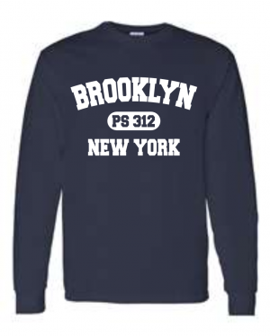 PS 312 **Brooklyn Logo** 5400 Navy Long Sleeve