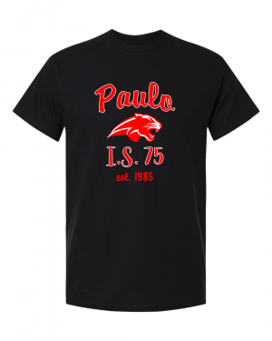 PAULO Est 1985 BLACK TEE W/ OPTION FOR NAME & NUMBER