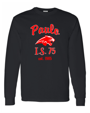 PAULO Est 1985 BLACK LONG SLEEVE TEE W/ OPTION FOR NAME & NUMBER