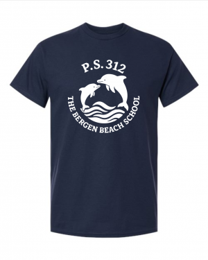 PS 312 Bergen Beach School 5000 -Black Crew Neck T-Shirt