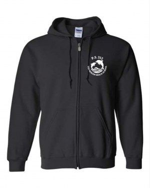 PS 312 Bergen Beach School 18600 Black Zip Hood