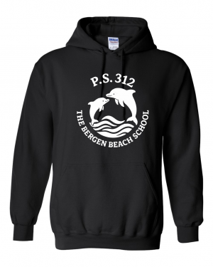 PS 312 Bergen Beach School 18500 Navy PULLOVER Hood