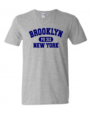 PS 312   STAFF   GREY Unisex Softstyle ® V-Neck T-Shirt - 64V00