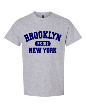PS 312   STAFF  5000 -Grey Crew Neck T-Shirt