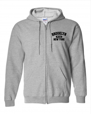 PS 312  STAFF 18600 Grey Zip Hood