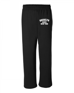 PS 312   STAFF   Black Unisex Heavy Blend™ Open-Bottom Sweatpants - 18400