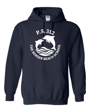PS 312 Bergen Beach School 18500 Black Pullover Hood