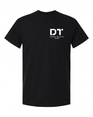 DIGITAL TECH  H.S. STAFF Black T-Shirt
