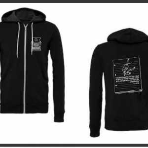 Creative Writing Zip -Ups  - Adult Heather Black (2026)