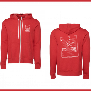 Creative Writing Zip -Ups  - Adult Heather Red (2026)