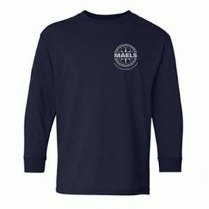 MAELS Navy Long Sleeve T-Shirt ( For Fridays & Special Events)