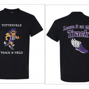 Tottenville Track ***New*** Front/Back Gildan T-shirts Black